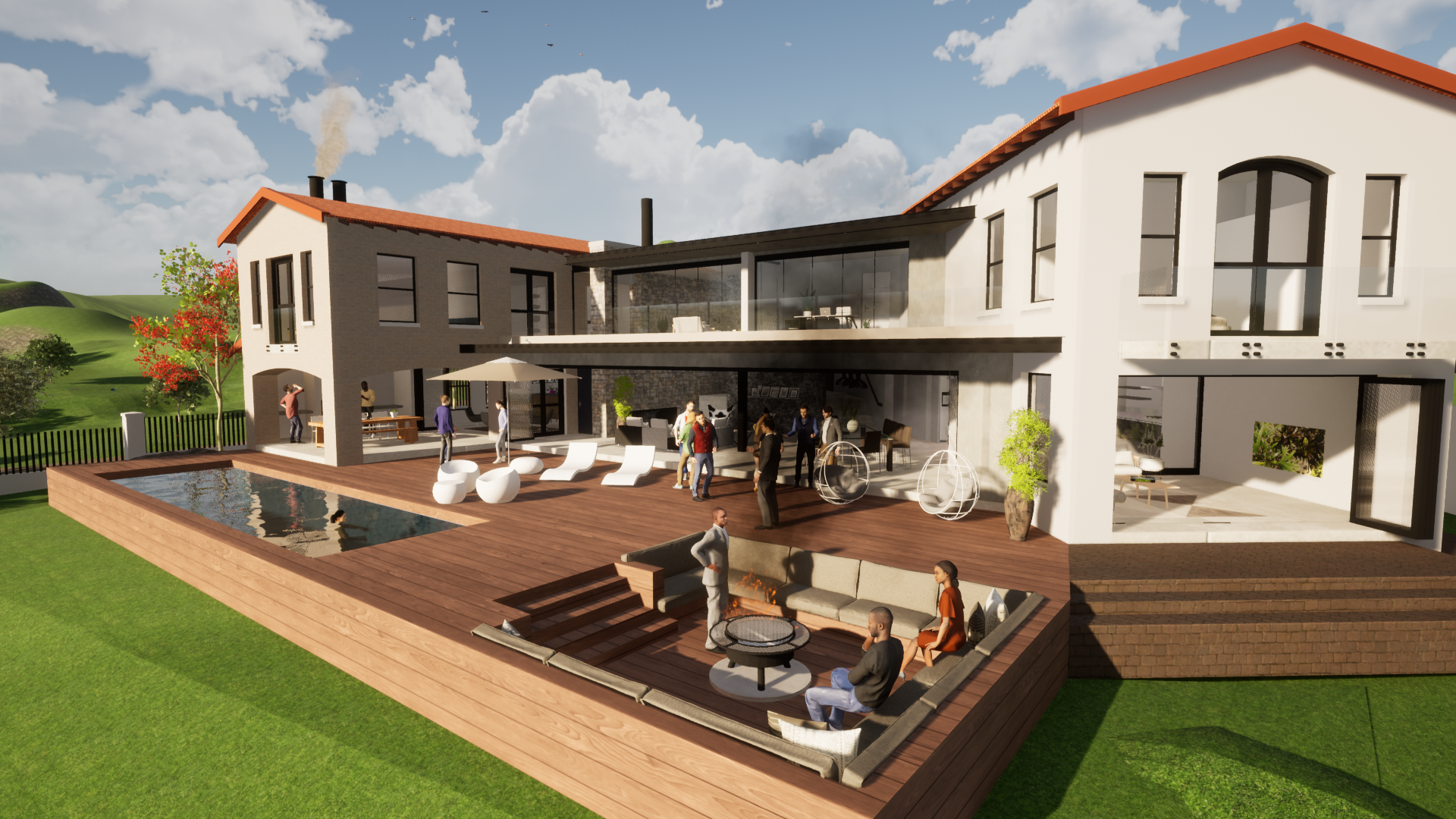 Pool deck